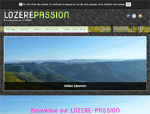 Tablet Screenshot of lozere-passion.fr